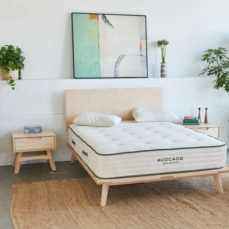 Avocado Mid-Century Modern Bed Frame