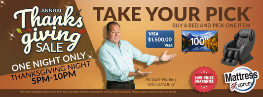 Mattress Express Thanksgiving Sale 2025 – Our Biggest Event Ever!