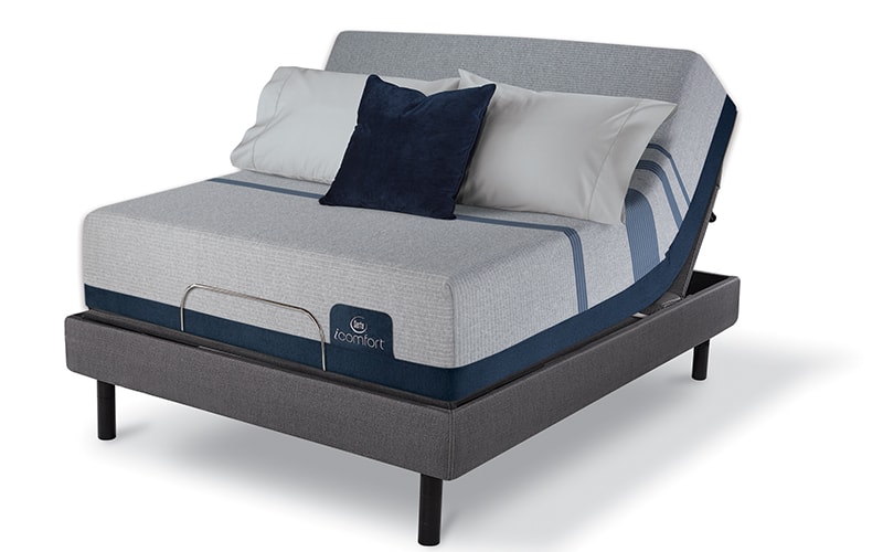 Serta iComfort Mattress on an Adjustable Base Head Up