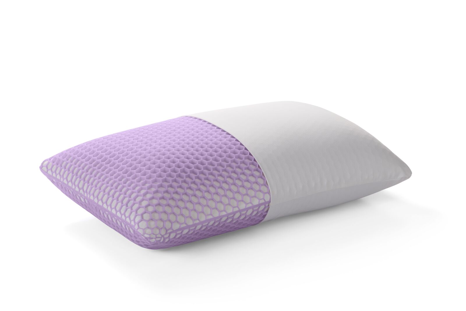Memory Foam Lumbar Support Pillow with Purple Gel Layer