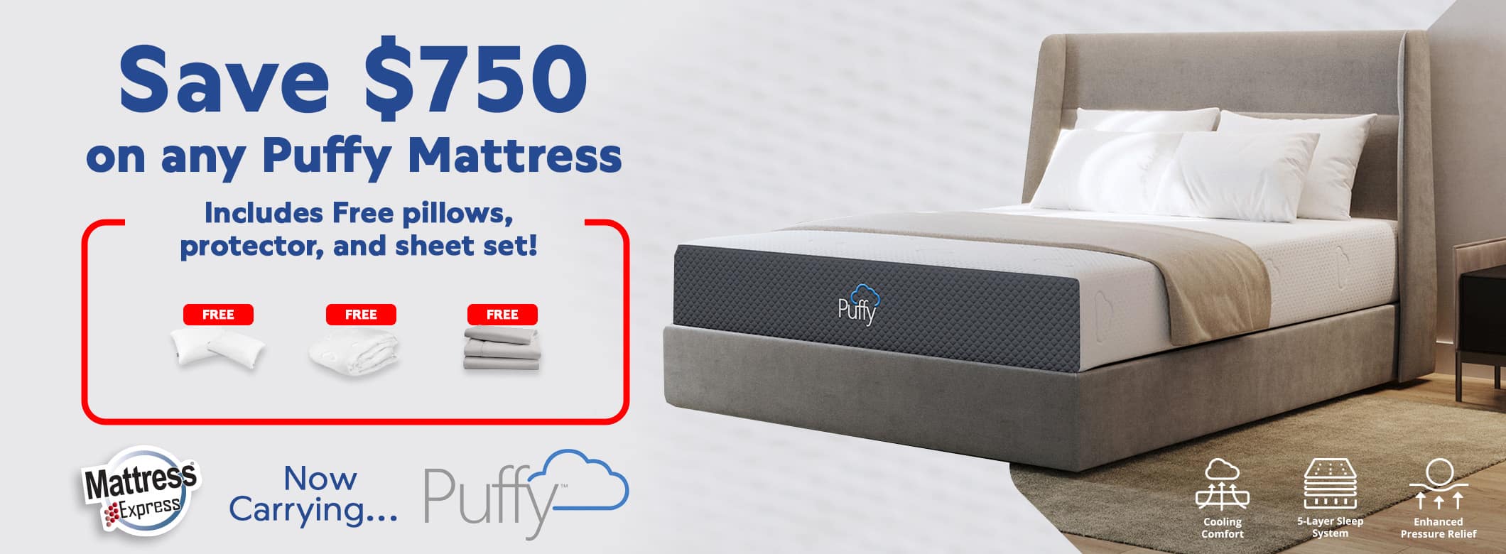 Official Puffy® Mattress  Shop Our #1 Luxury Mattresses