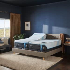 Tempur-pedic LuxeBreezeSoft Split King Styled Room