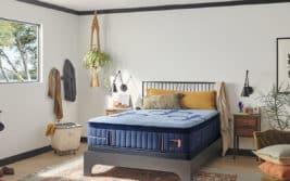 Stearns & Foster LuxEstate Hybrid Mattress Styled Room