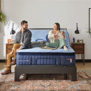 Stearns & Foster LuxEstate Hybrid Mattress Styled Room