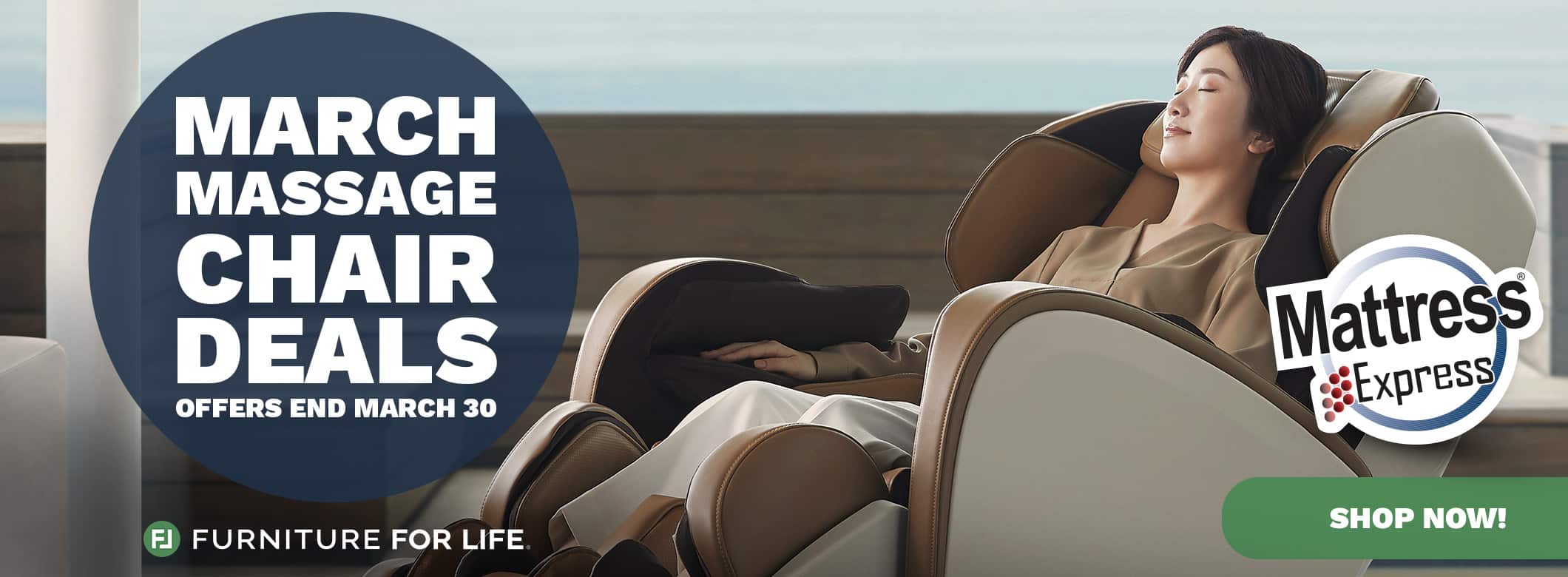 Furniture for Life March 2024 Massage Chair Deals