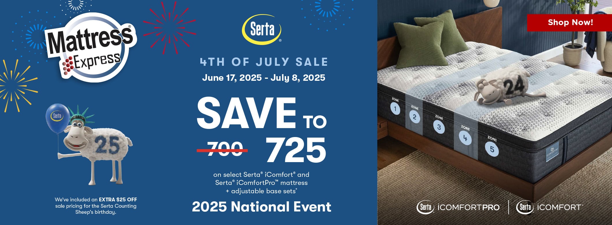 Serta July 4th 2025 Sale iComfort