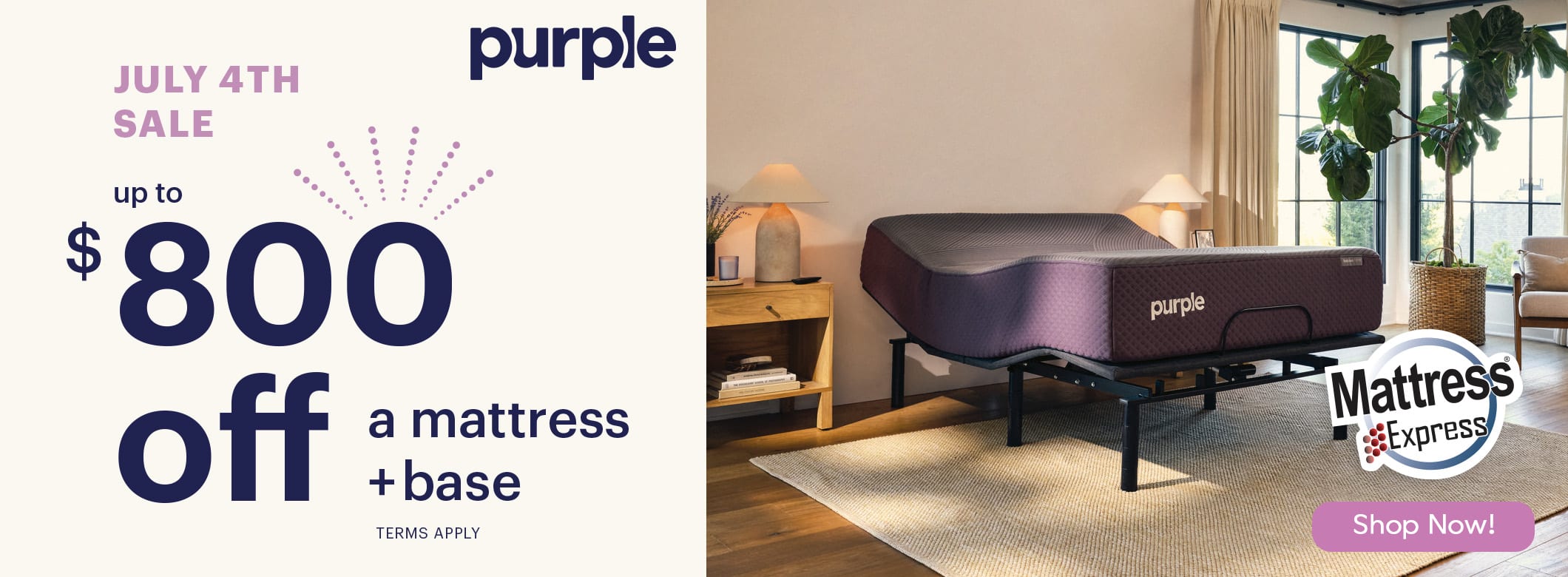 Purple 4th of July Sale 2025