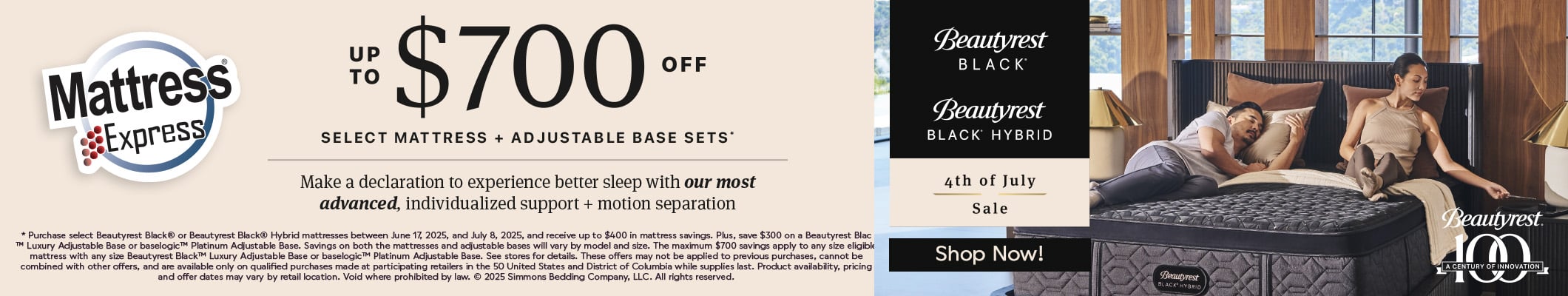 Beautyrest Black and Black Hybrid 4th of July Sale 2025