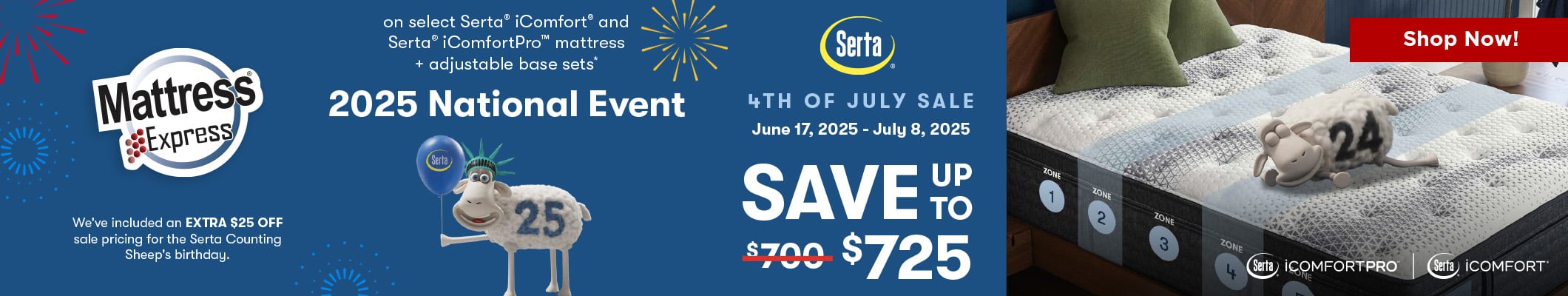 Serta July 4th 2025 Sale iComfort