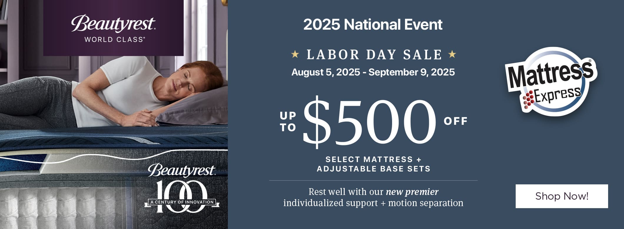 2025 Beautyrest World Class Labor Day Sale
