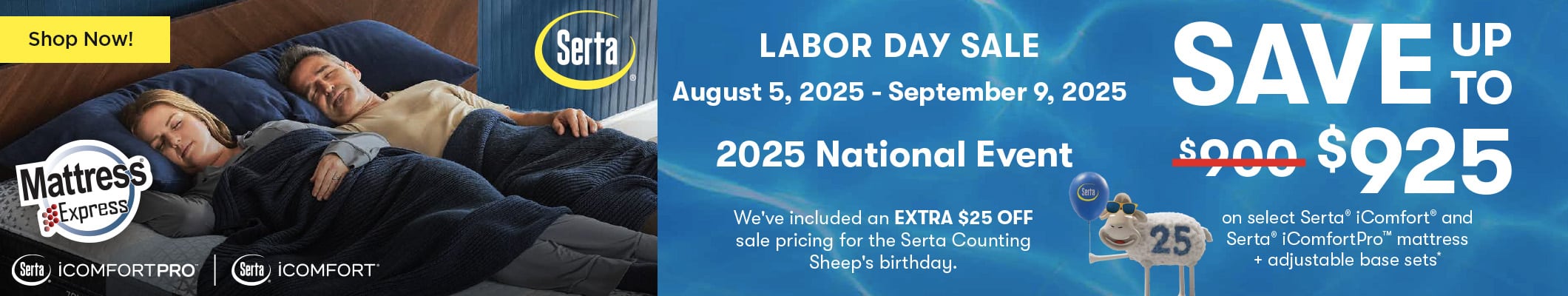 2025 Serta iComfort Labor Day Sale
